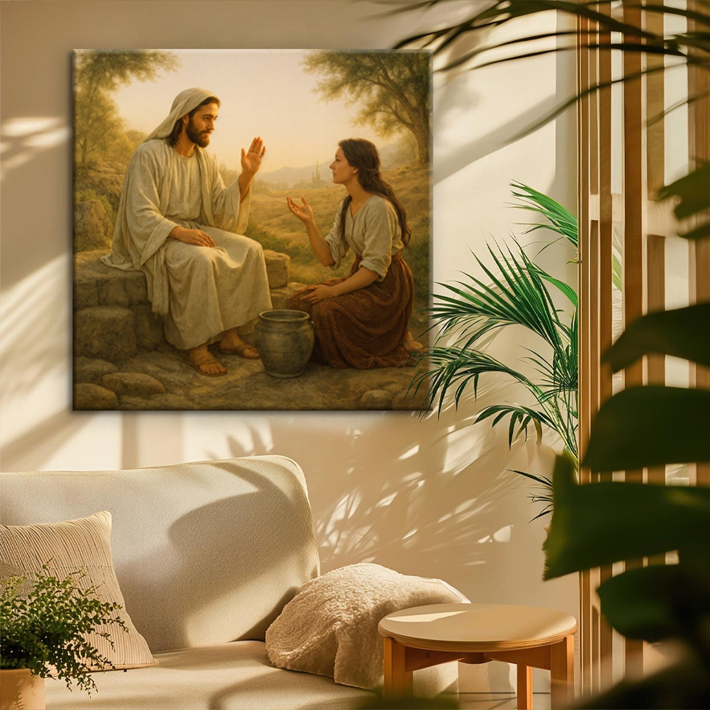 Samaritan at the Well Faith Canvas Wall Art II