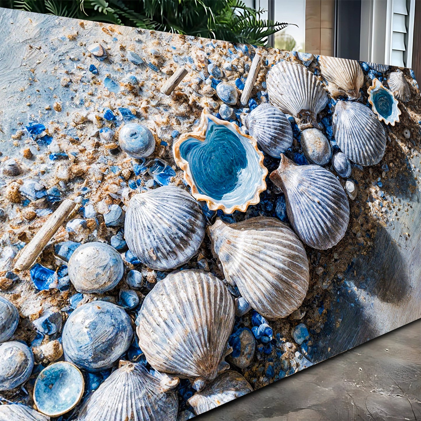 Sea Shells Modern Coastal Canvas Wall Art II
