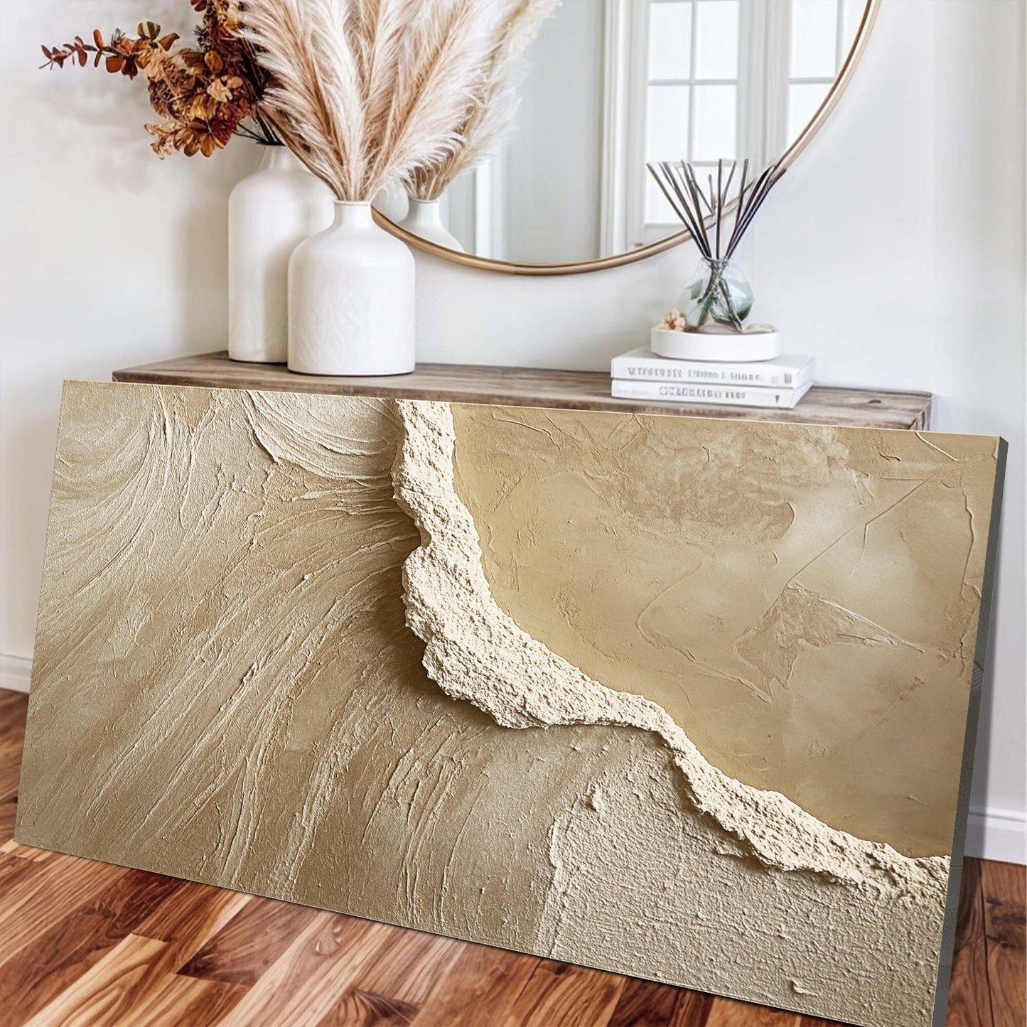 Minimalist Wide-Format Abstract Canvas Wall Art