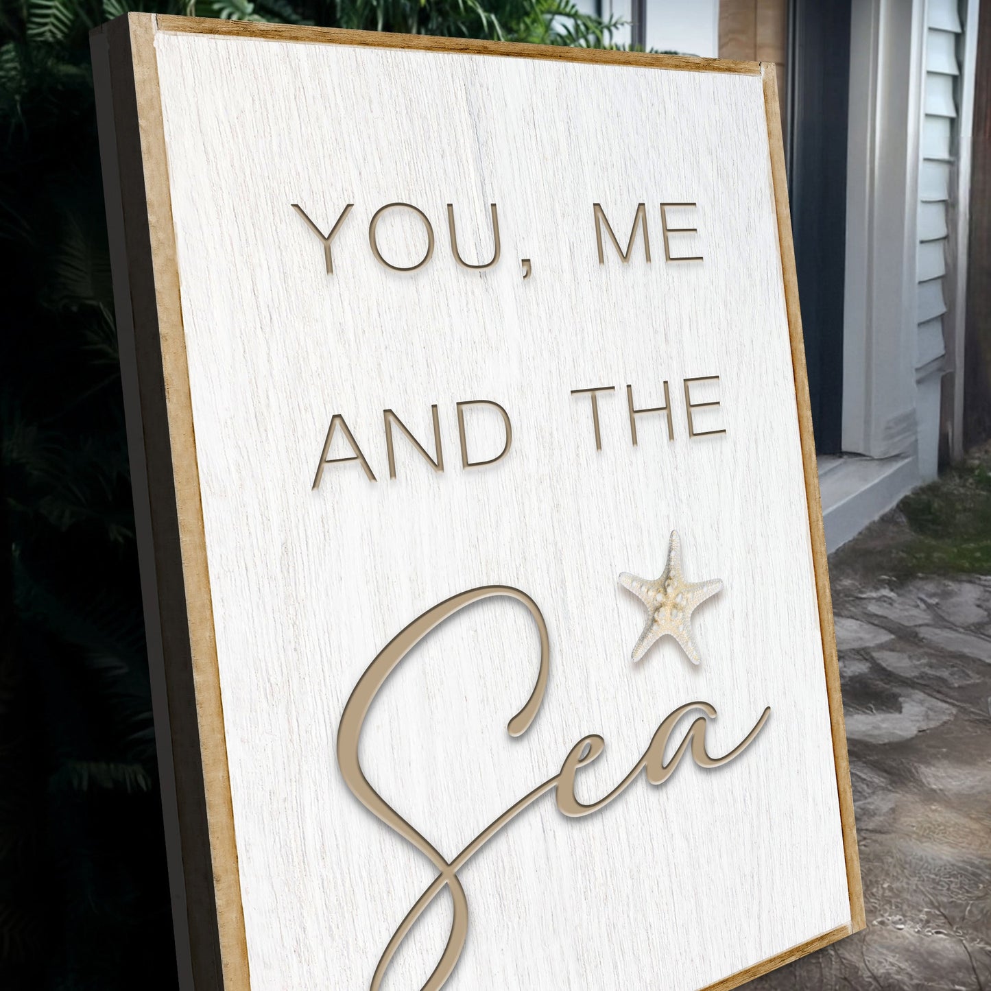 You Me and the Sea Nautical Canvas Wall Art