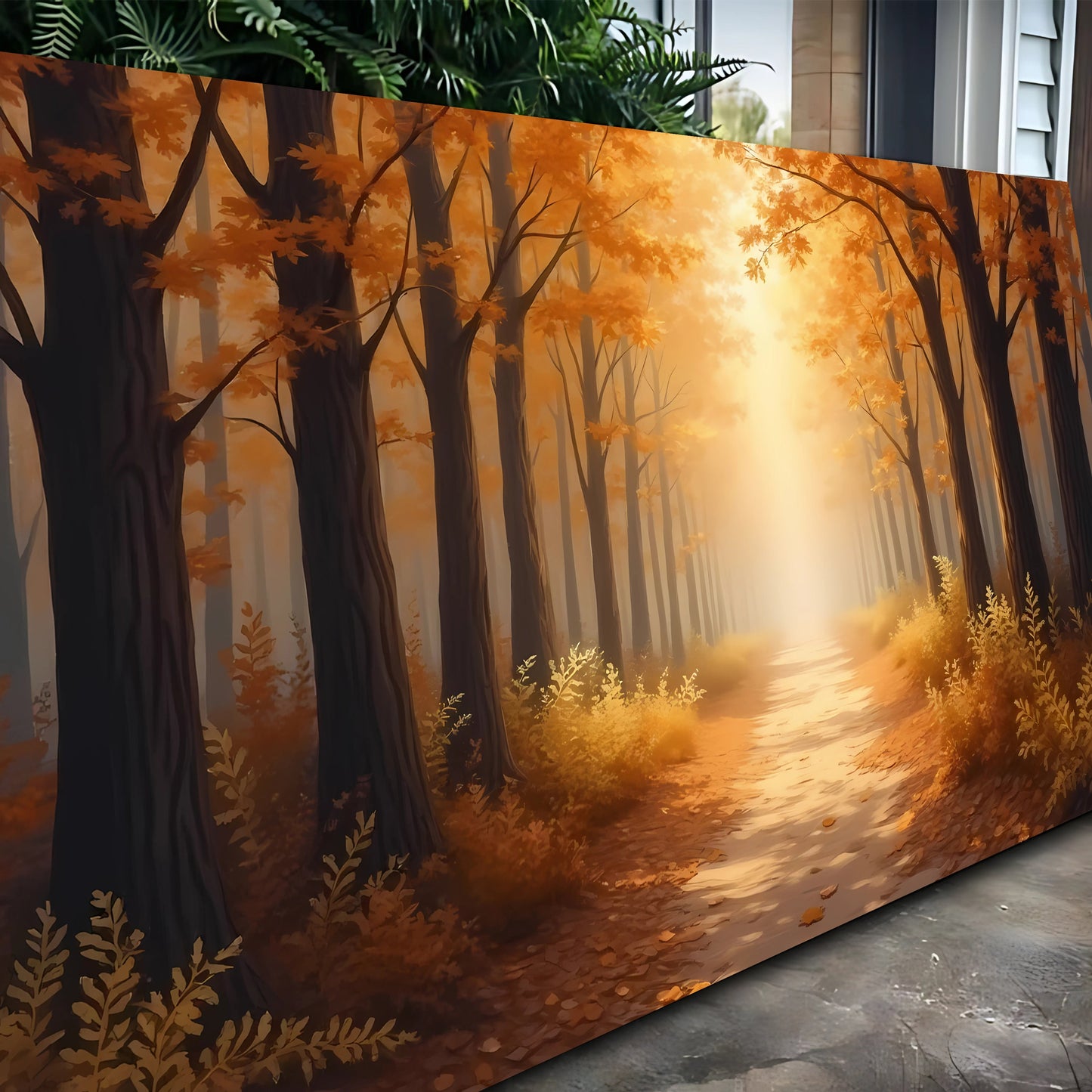 Abstract Forest Landscape Canvas Wall Art