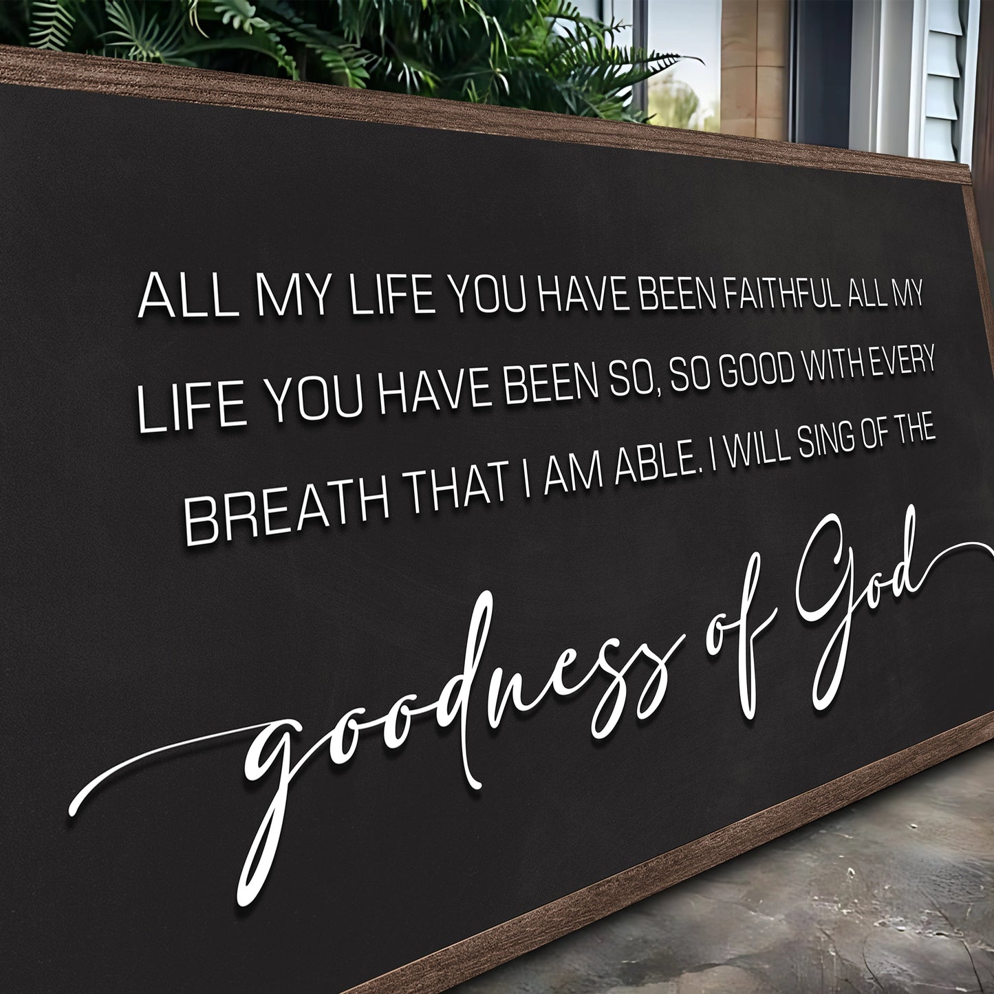 Goodness of God Canvas Wall Art - Faith Inspirational Sign