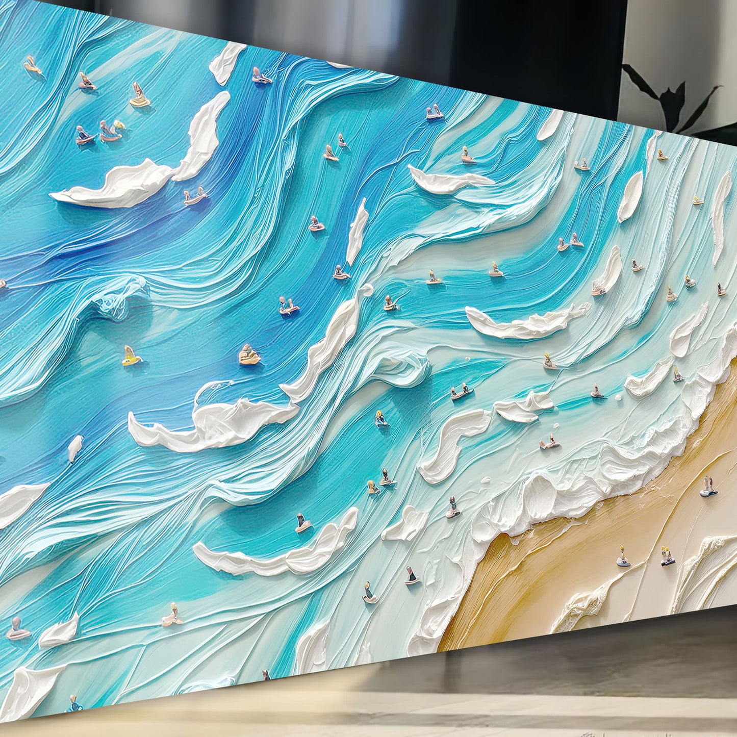 Beach Days Coastal Canvas Wall Art