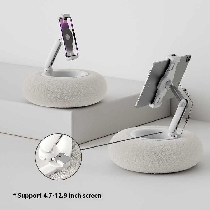 Fuzzy Bowl Phone & Tablet Holder – The Ultimate Hands-Free Comfort Stand!