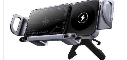 2-in-1 Auto Rotating Phone Holder & 15W Wireless Car Charger – See, Tap, Charge, Go