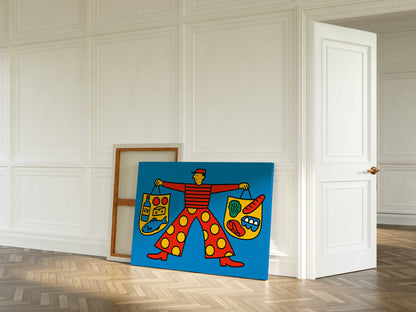 French Grocery Run Whimsical Kitchen Wall Art