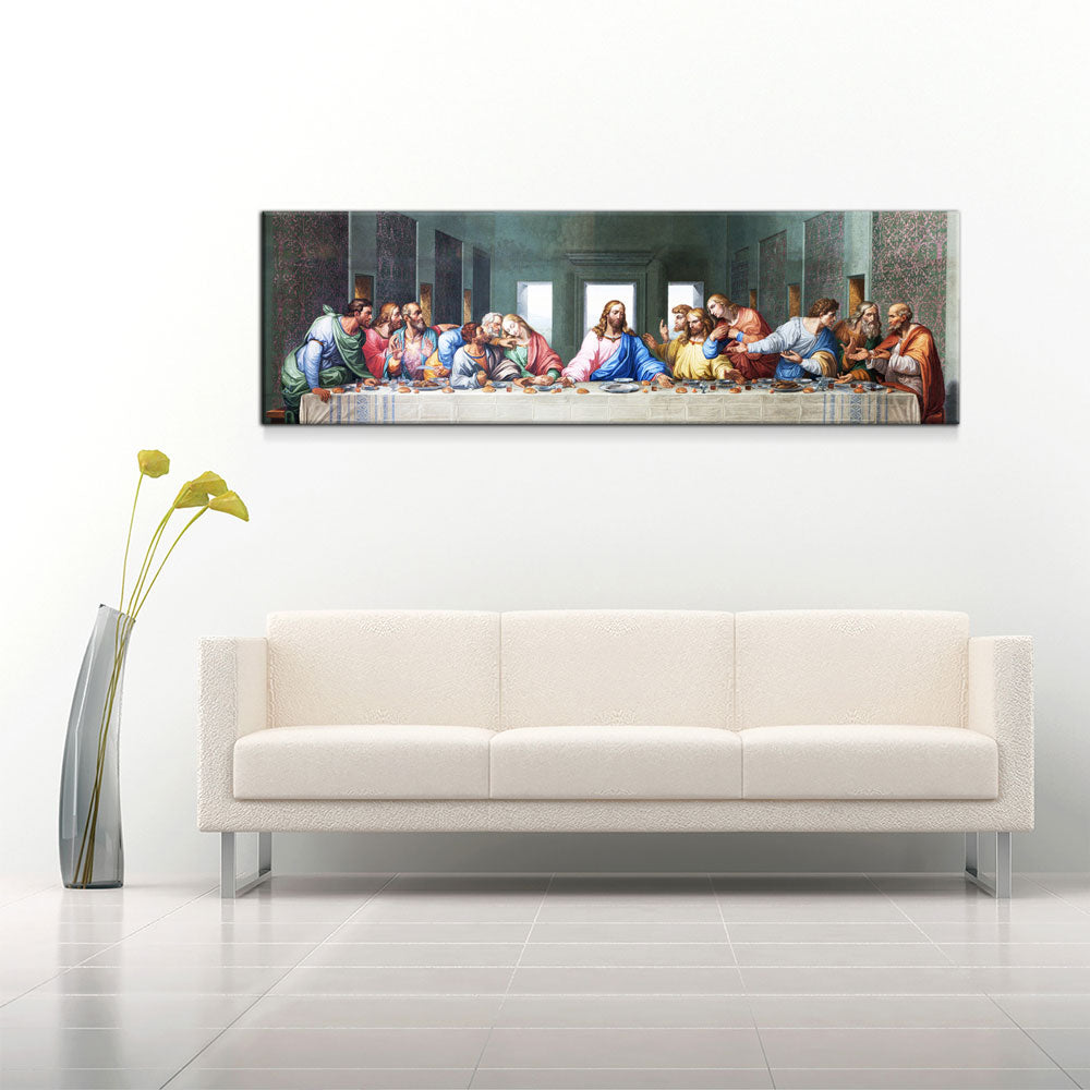 The Last Supper Canvas Wall Art, Da Vinci Classic Painting
