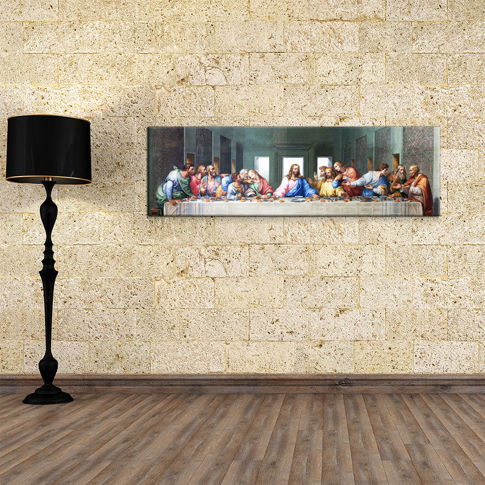 The Last Supper Canvas Wall Art, Da Vinci Classic Painting