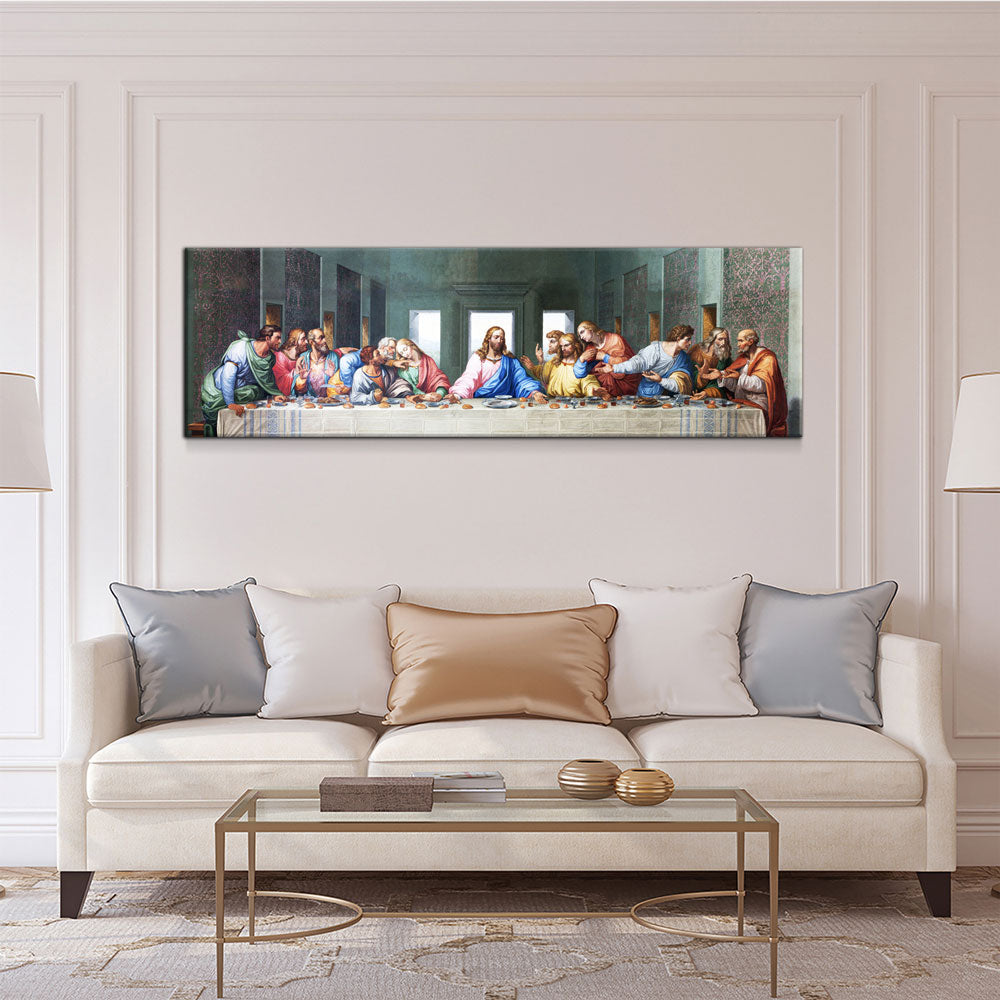 The Last Supper Canvas Wall Art, Da Vinci Classic Painting