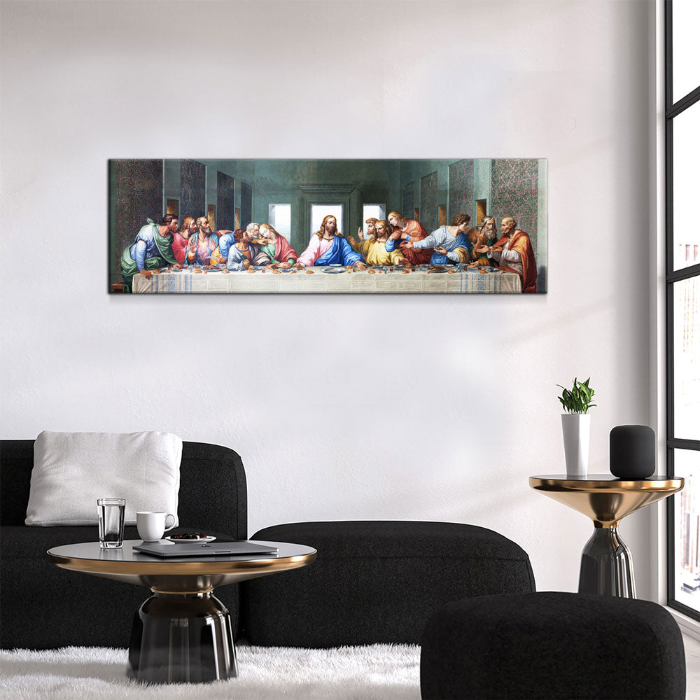 The Last Supper Canvas Wall Art, Da Vinci Classic Painting