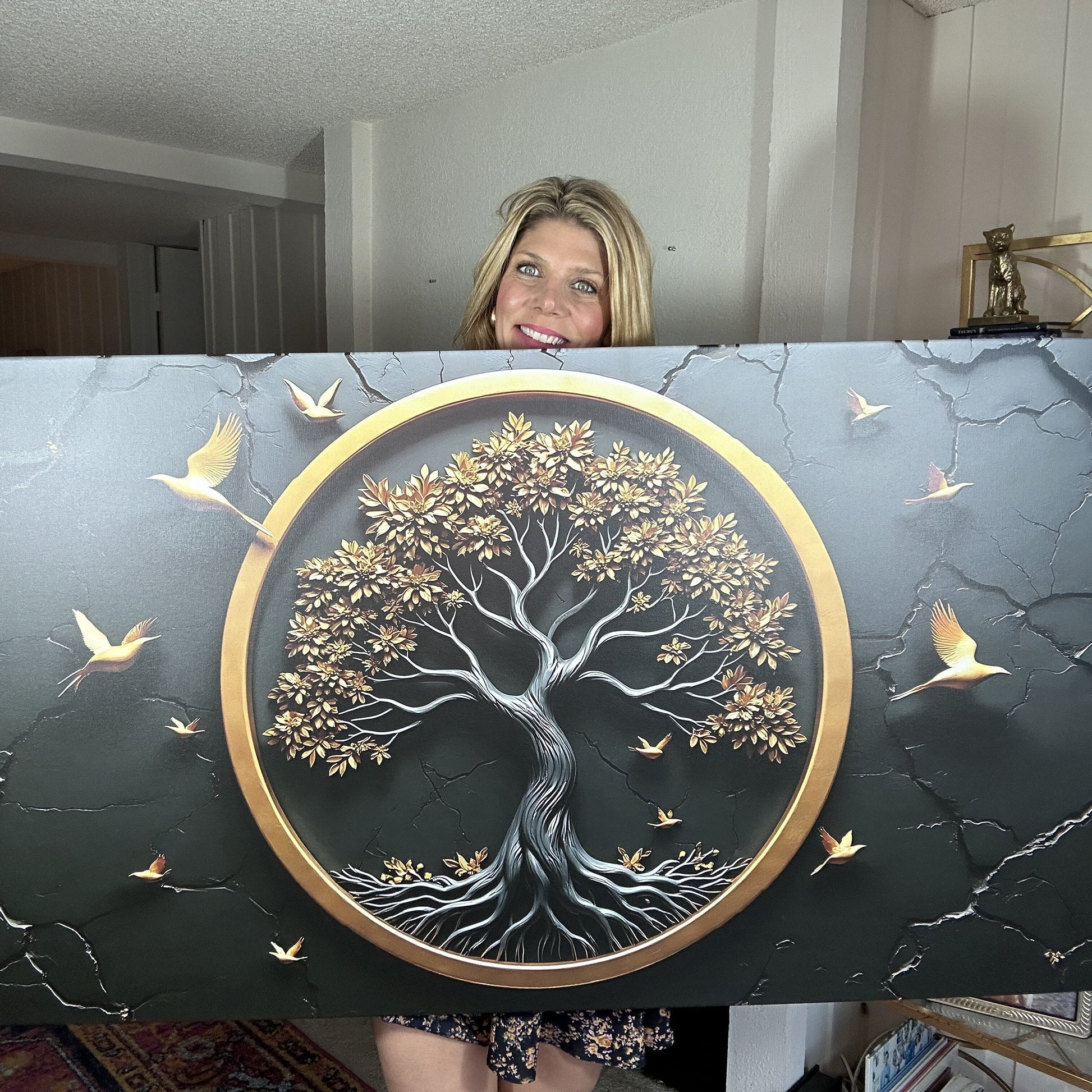 3D Celtic tree of life canvas wall art