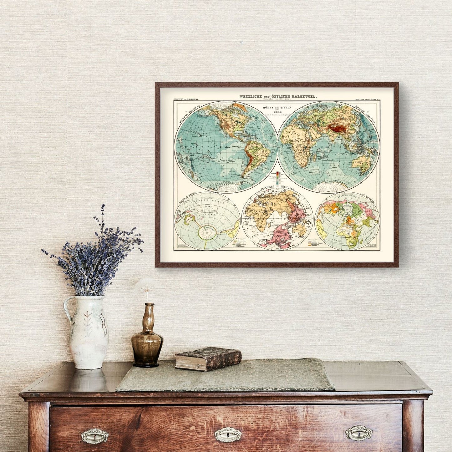 Vintage World Map, 1911