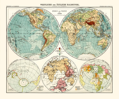 Vintage World Map, 1911