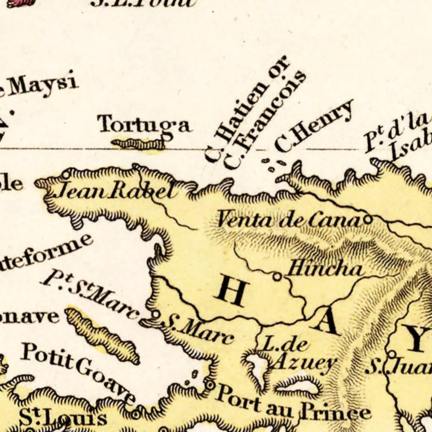 Vintage Map of the West Indies, 1834