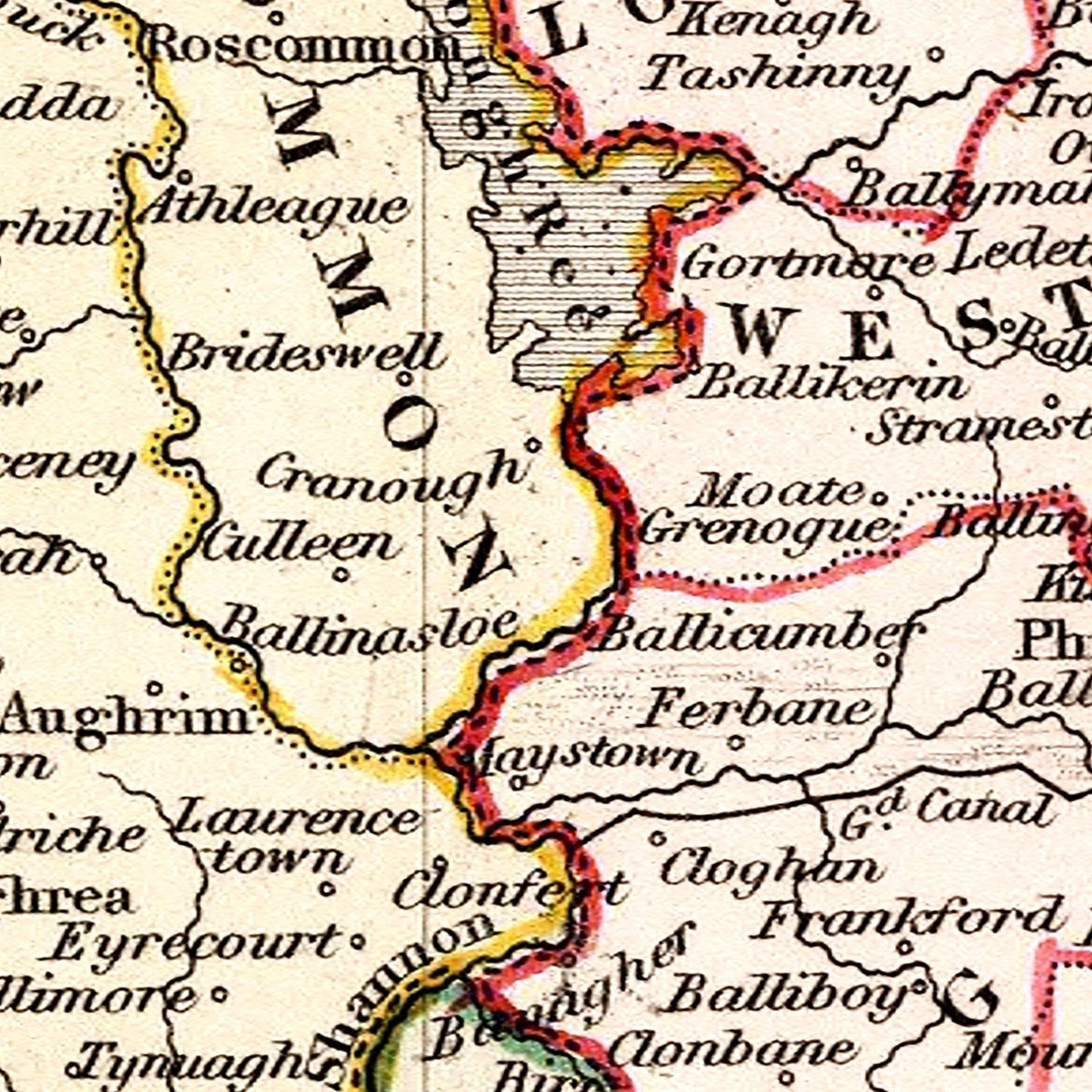 Vintage Map of Ireland, 1832