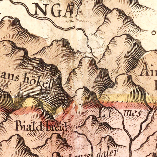 Vintage Map of Iceland, 1623