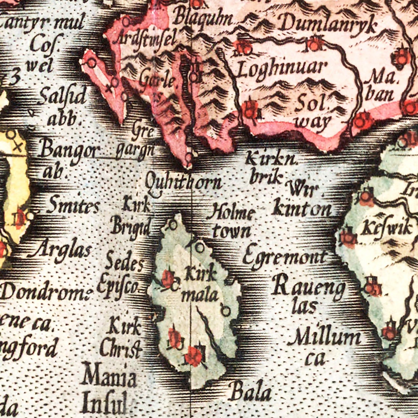 Vintage Map of England, Scotland and Ireland, 1623