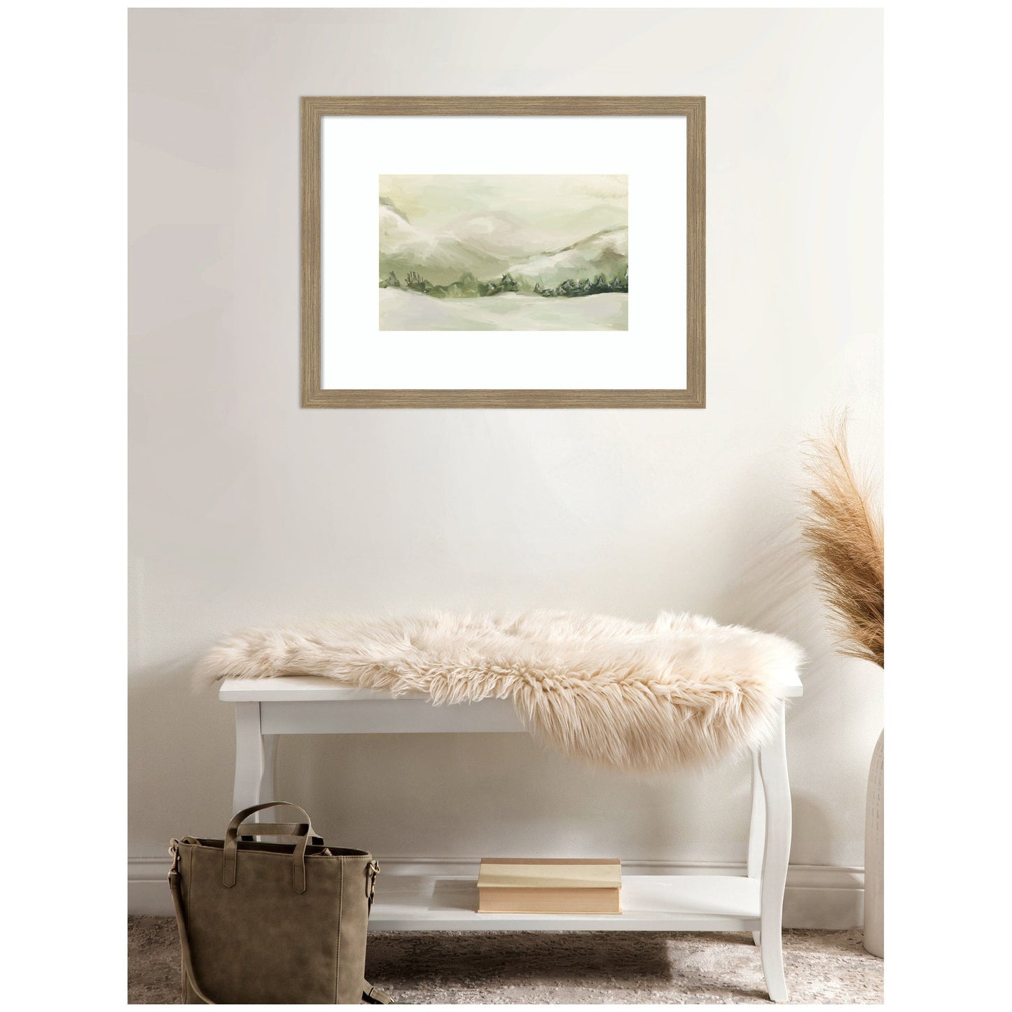 Winter Snow Landscape Framed Wall Art