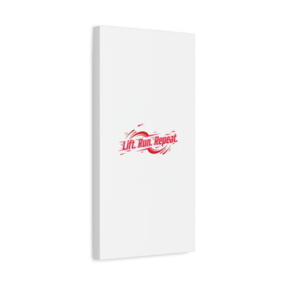 Lift Run Repeat Gym Motivation Canvas Wall Art