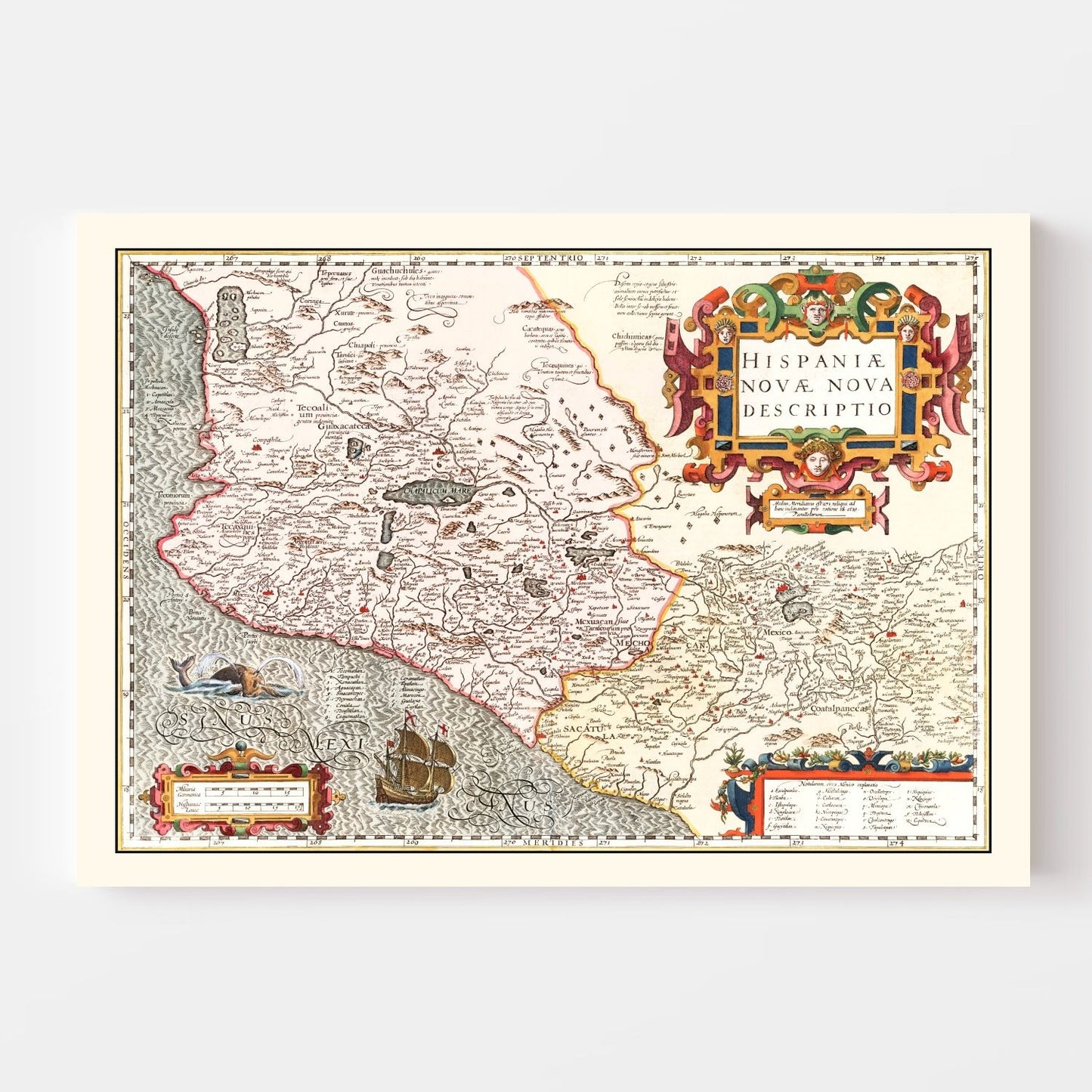 Vintage Map of Peru, 1623