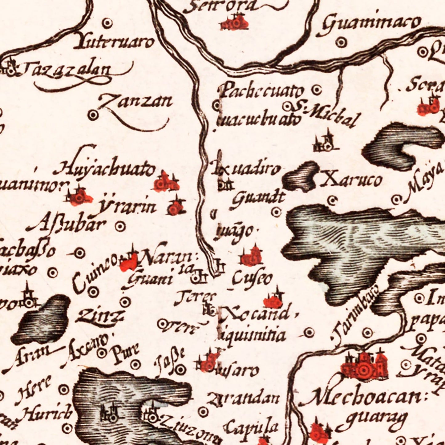 Vintage Map of Peru, 1623