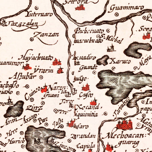 Vintage Map of Peru, 1623