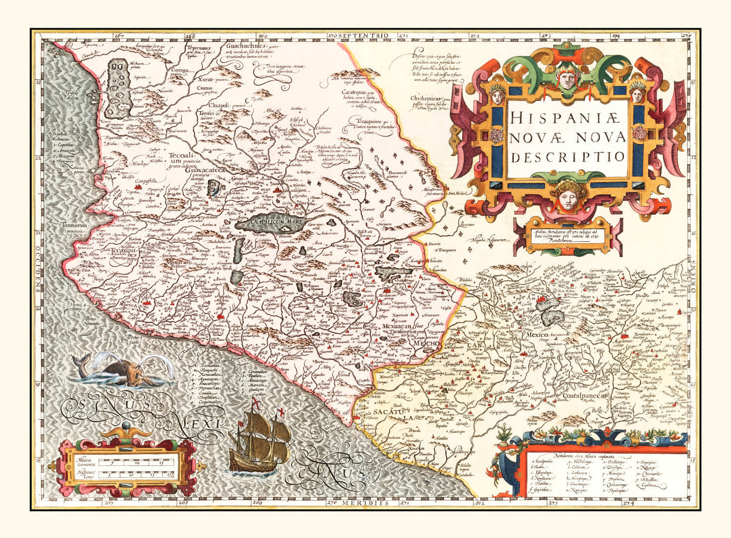 Vintage Map of Peru, 1623