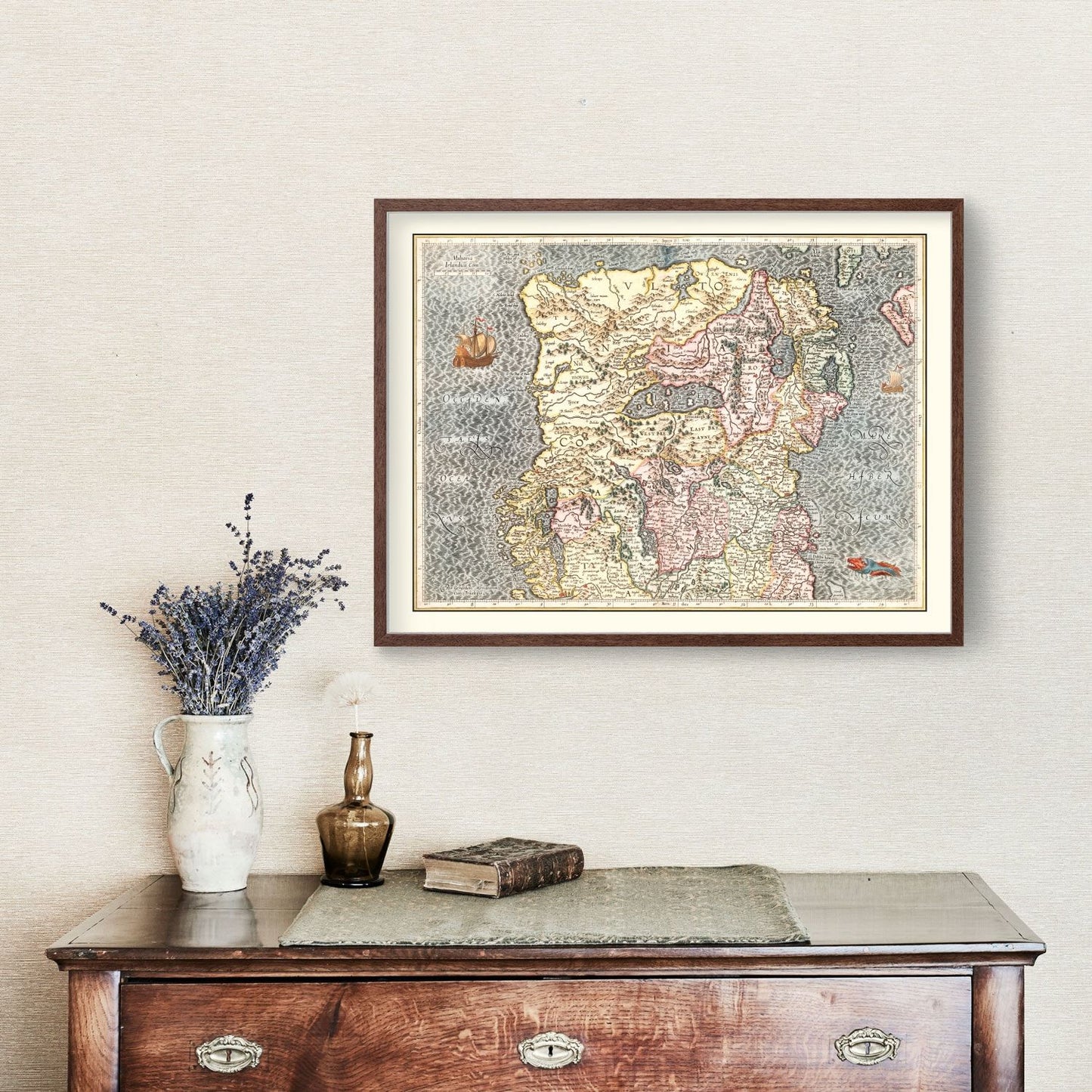 Vintage Map of North Ireland, 1623