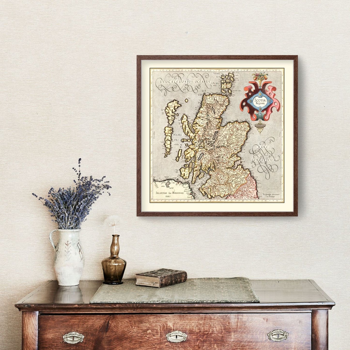 Vintage Map of Scotland, 1623