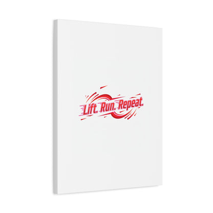 Lift Run Repeat Gym Motivation Canvas Wall Art