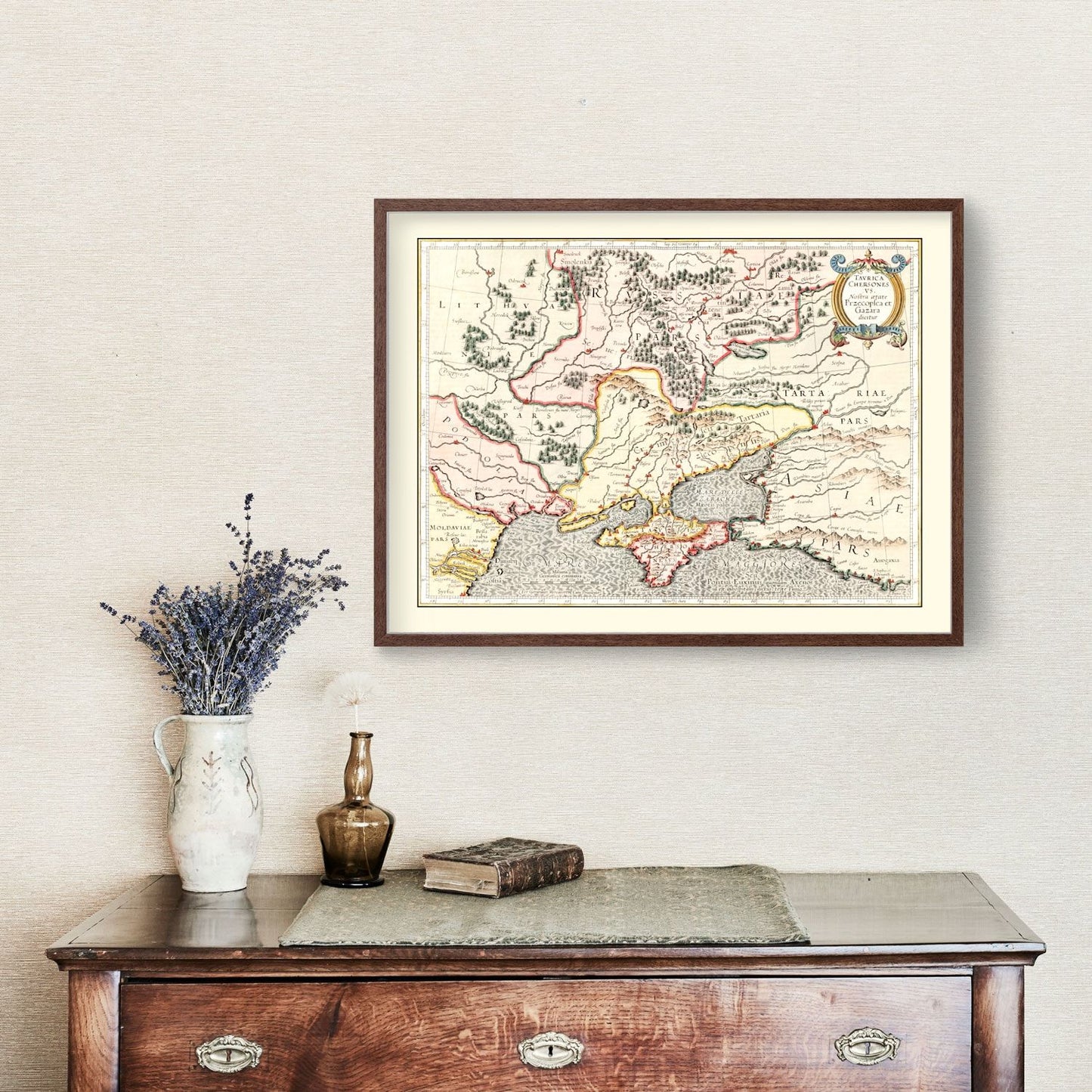 Vintage Map of Ukraine & Russia, 1623