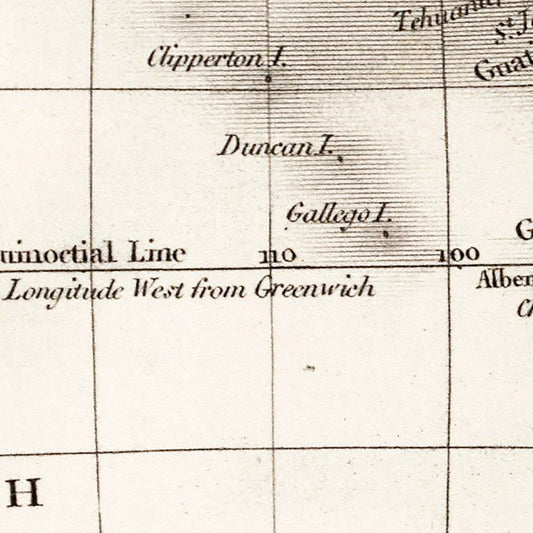 Vintage Western Hemisphere Map, 1832