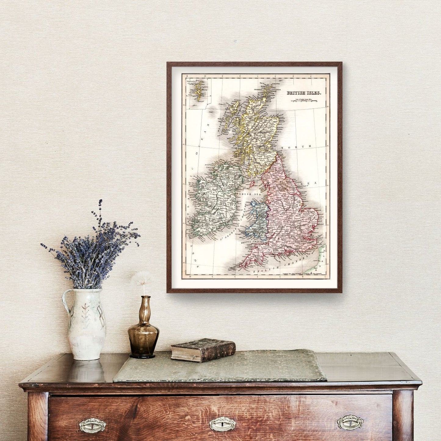 Vintage Map of the British Isles, 1832