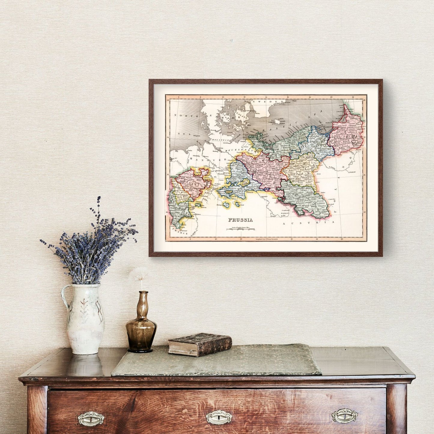 Vintage Map of Prussia, 1832