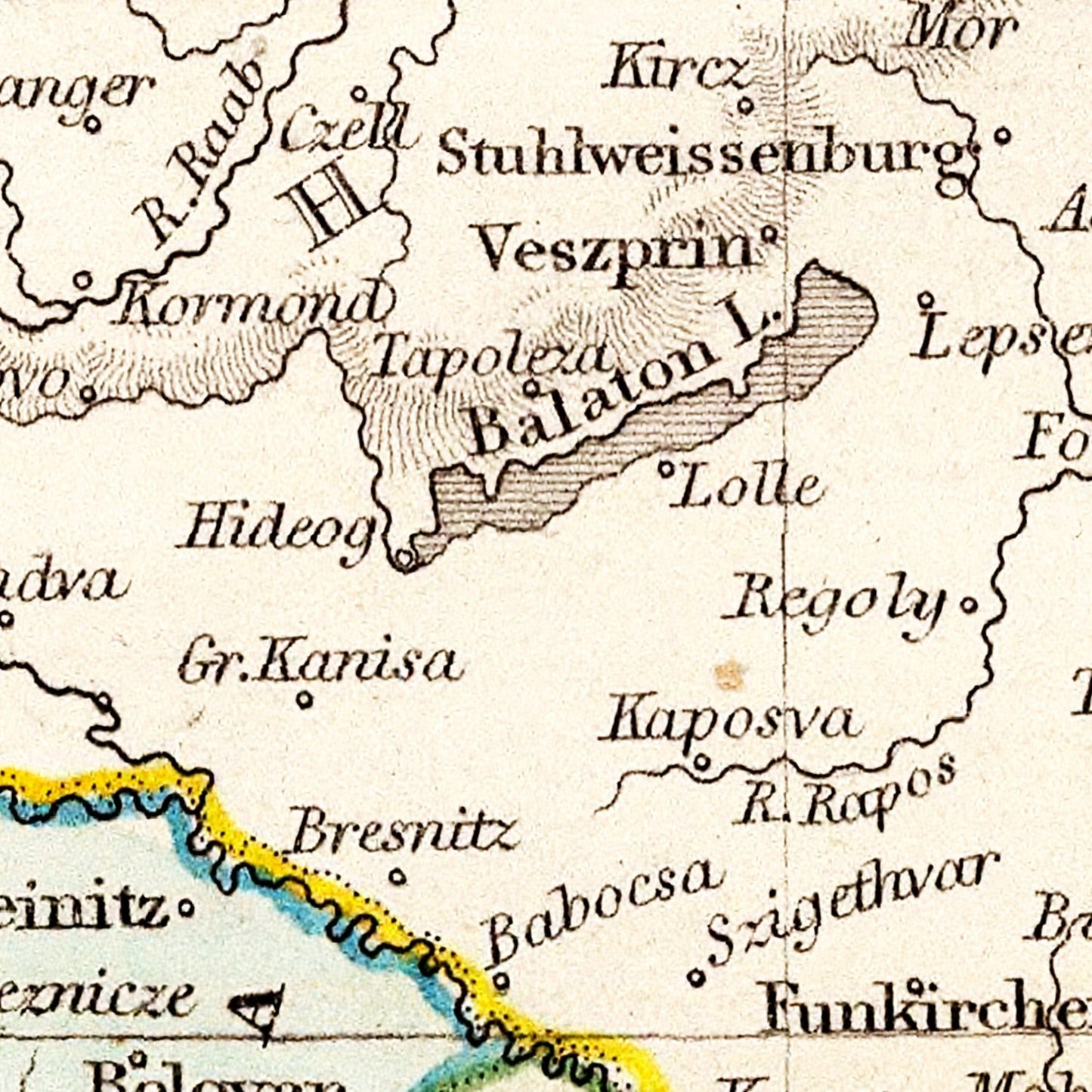 Vintage Map of the Austrian Empire, 1832