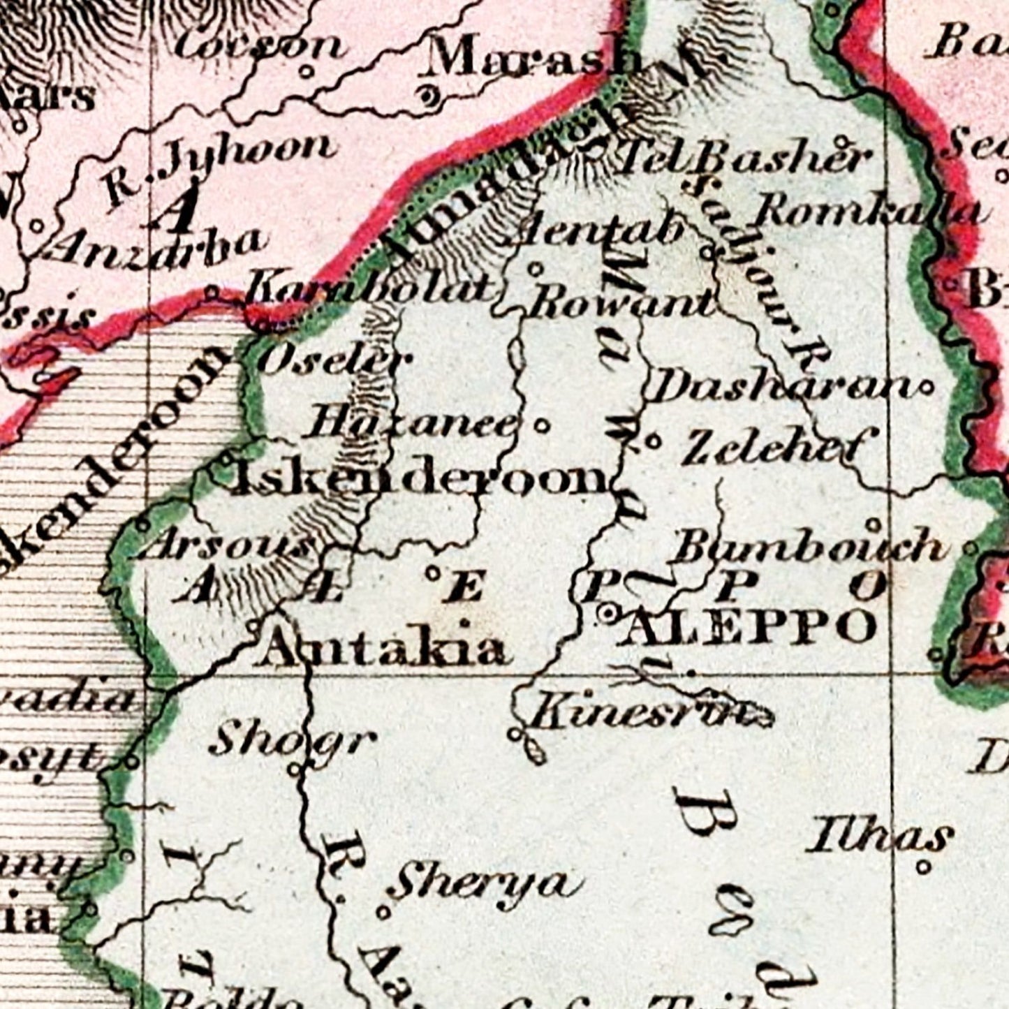 Vintage Map of Turkey in Asia, 1832