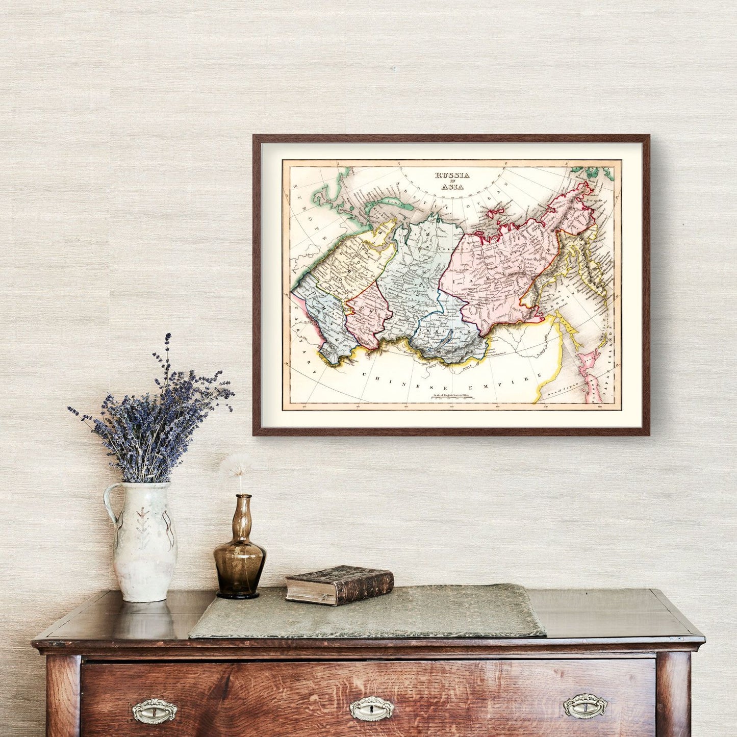 Vintage Map of Russia in Asia, 1832