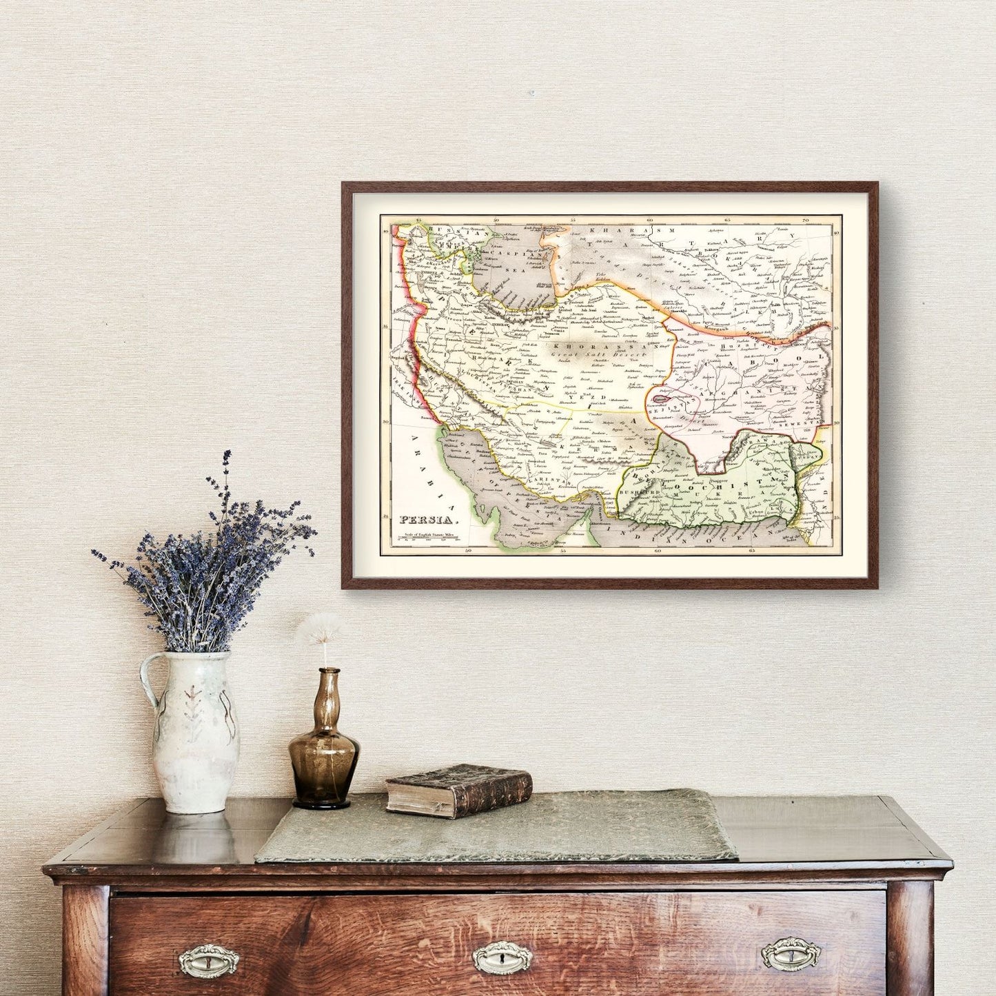 Vintage Map of Persia, 1832