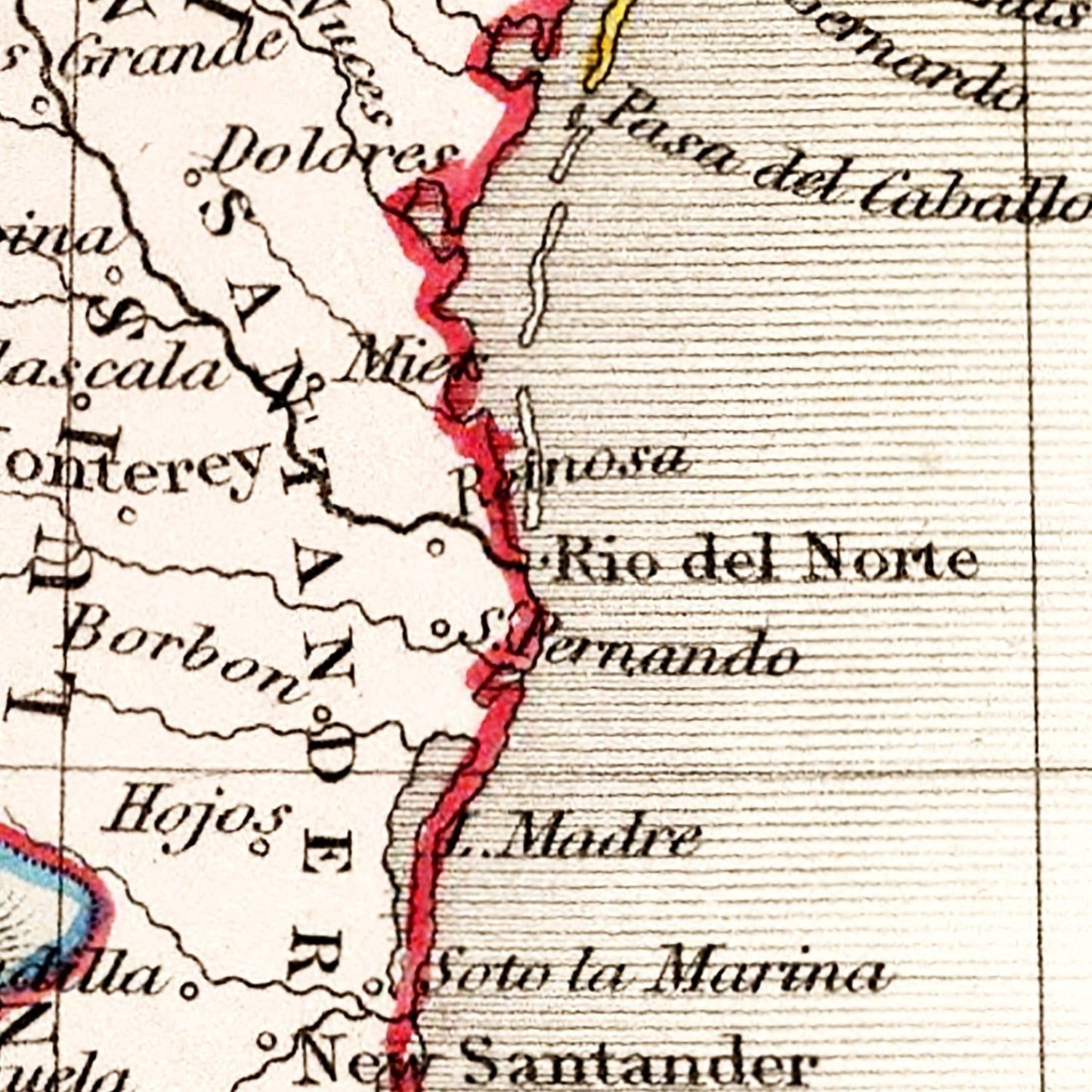 Vintage Map of Mexico & Guatemala, 1832