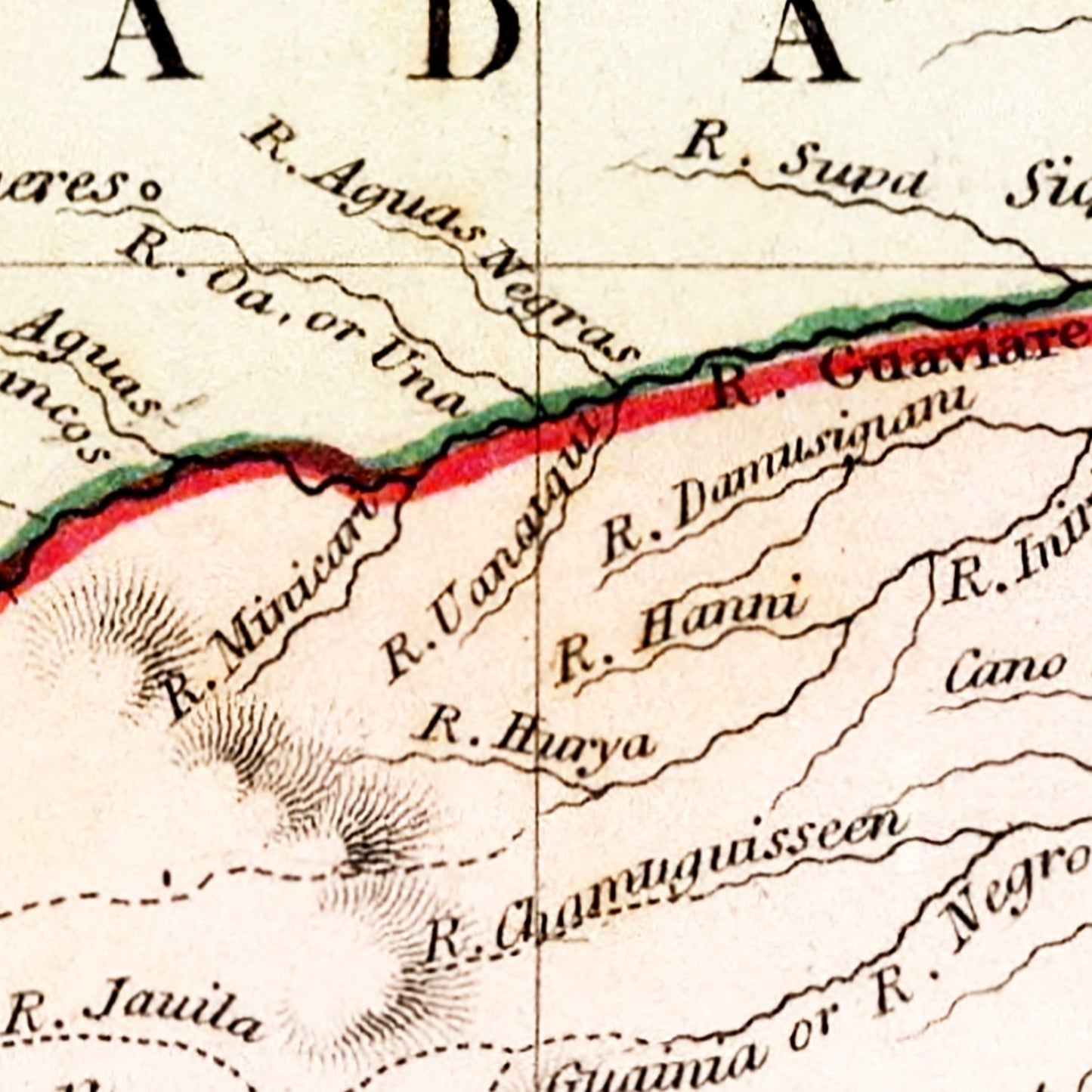 Vintage Map of Colombia, 1832