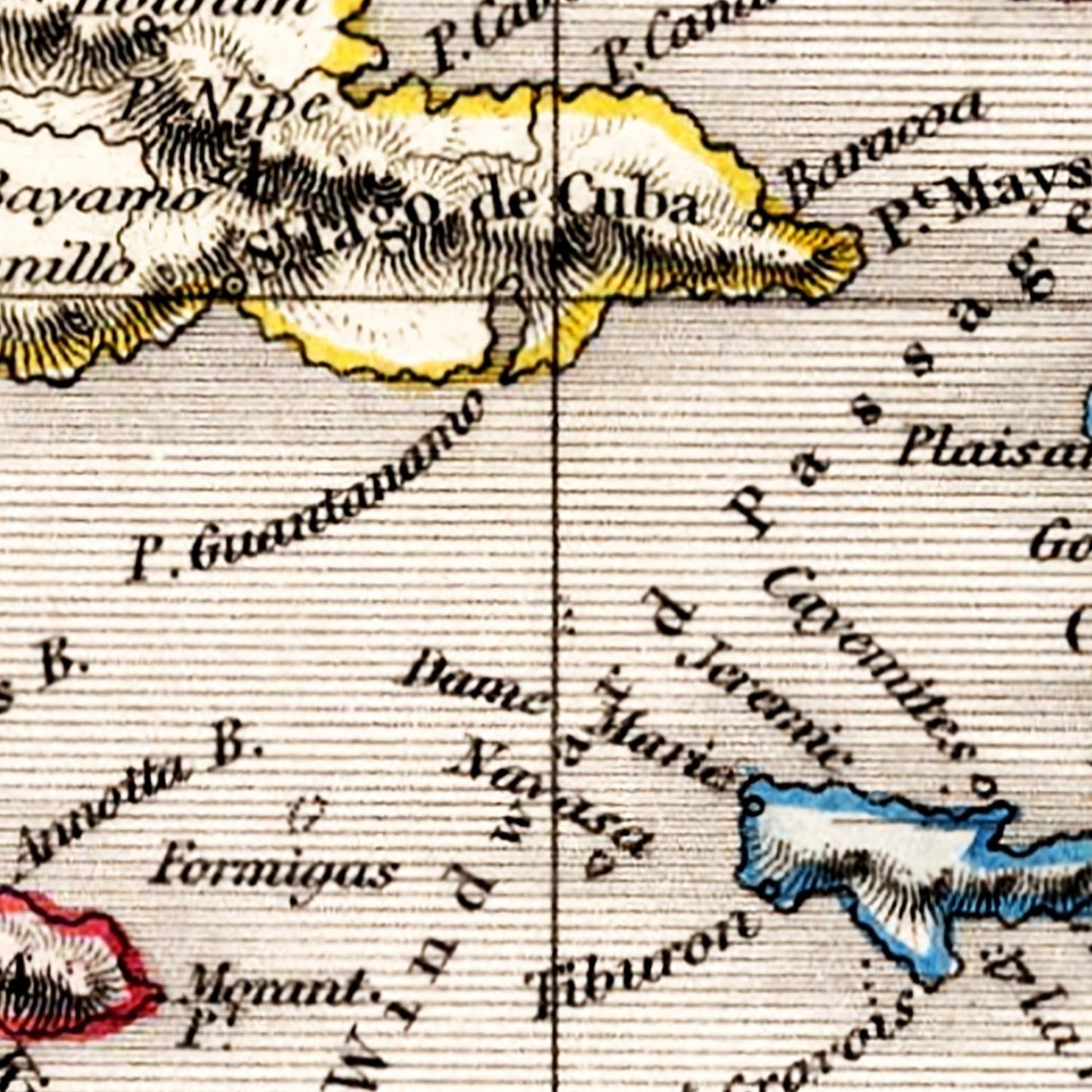Vintage Map of the West Indies, 1832