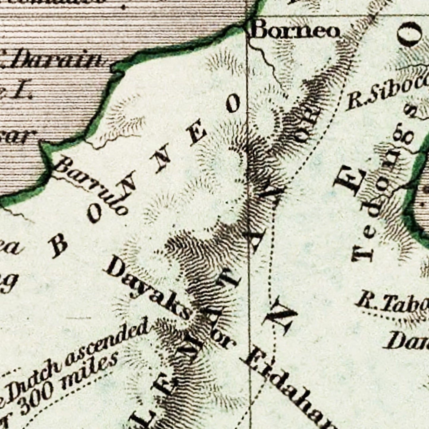 Vintage Map of Indonesia, Malaysia & Philippines, 1832