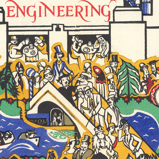 Vintage Pictorial Map of London's Underground, 1924