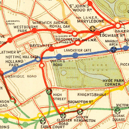 Vintage Map of How To Get To Wembley 1922