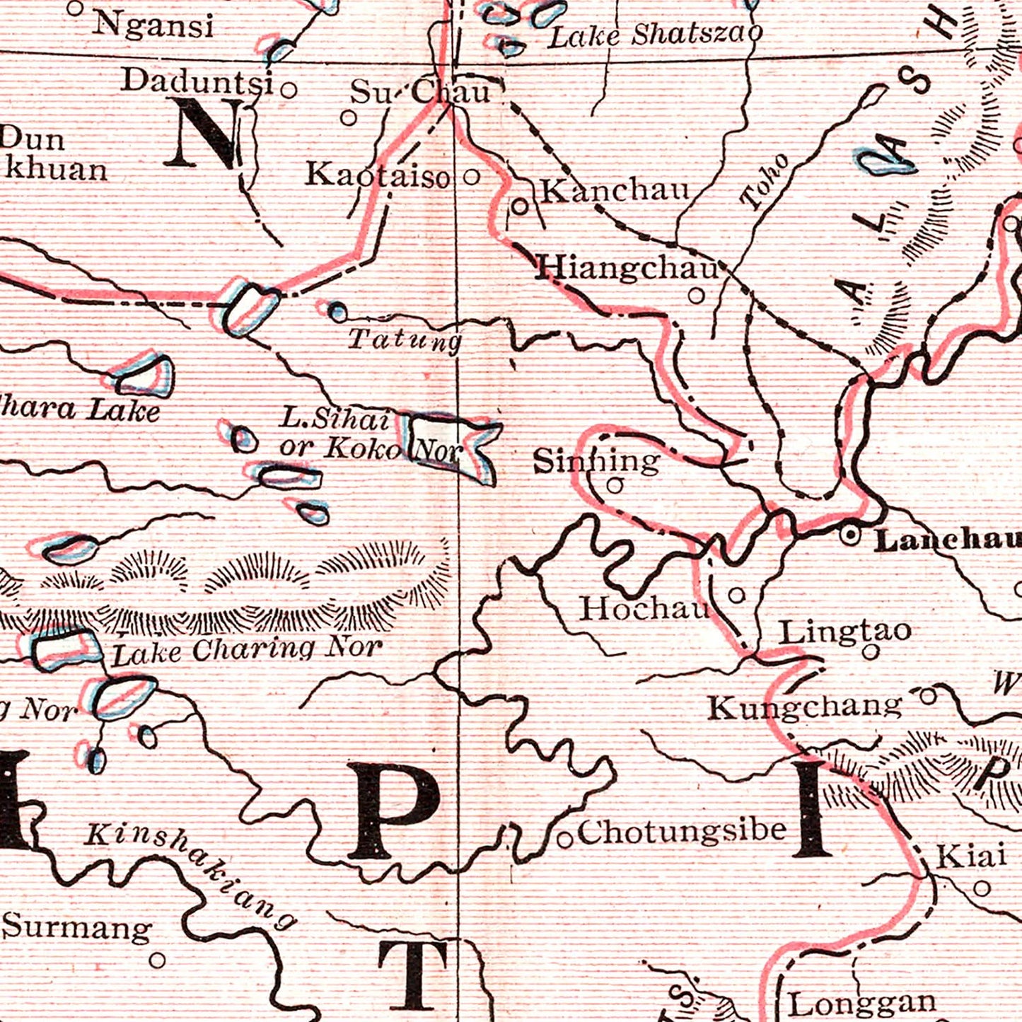 Vintage Map of China, 1901
