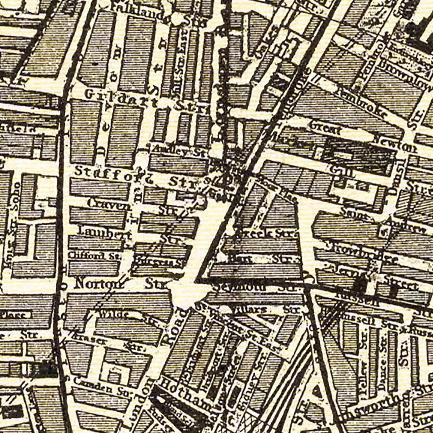 Vintage Map of Liverpool, England, 1901