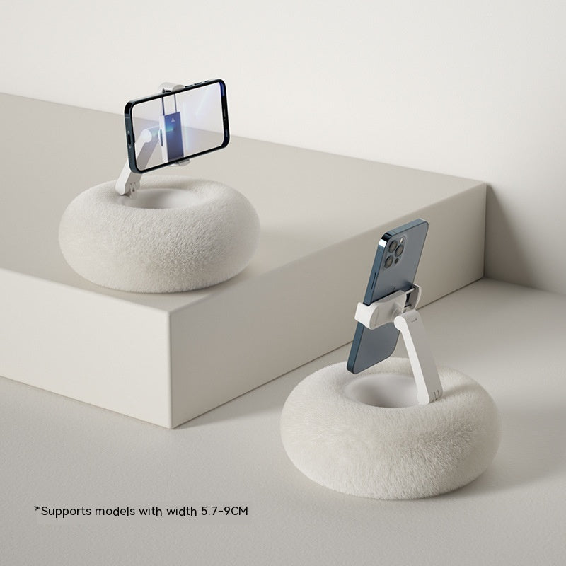 Fuzzy Bowl Phone & Tablet Holder – The Ultimate Hands-Free Comfort Stand!