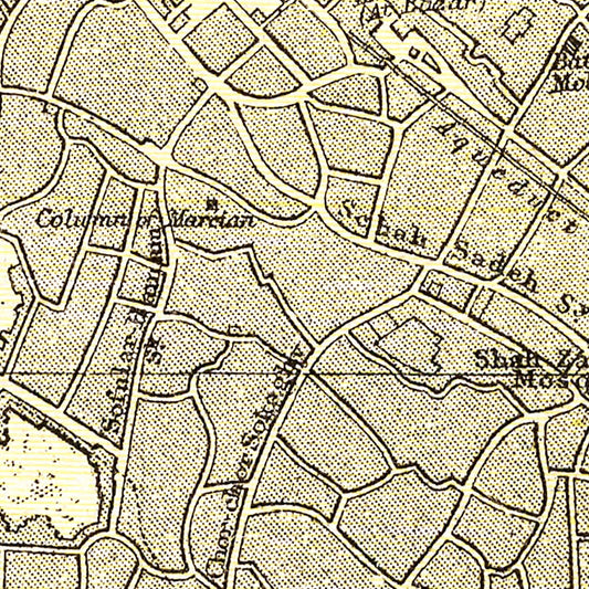 Vintage Map of Istanbul, Turkey, 1901