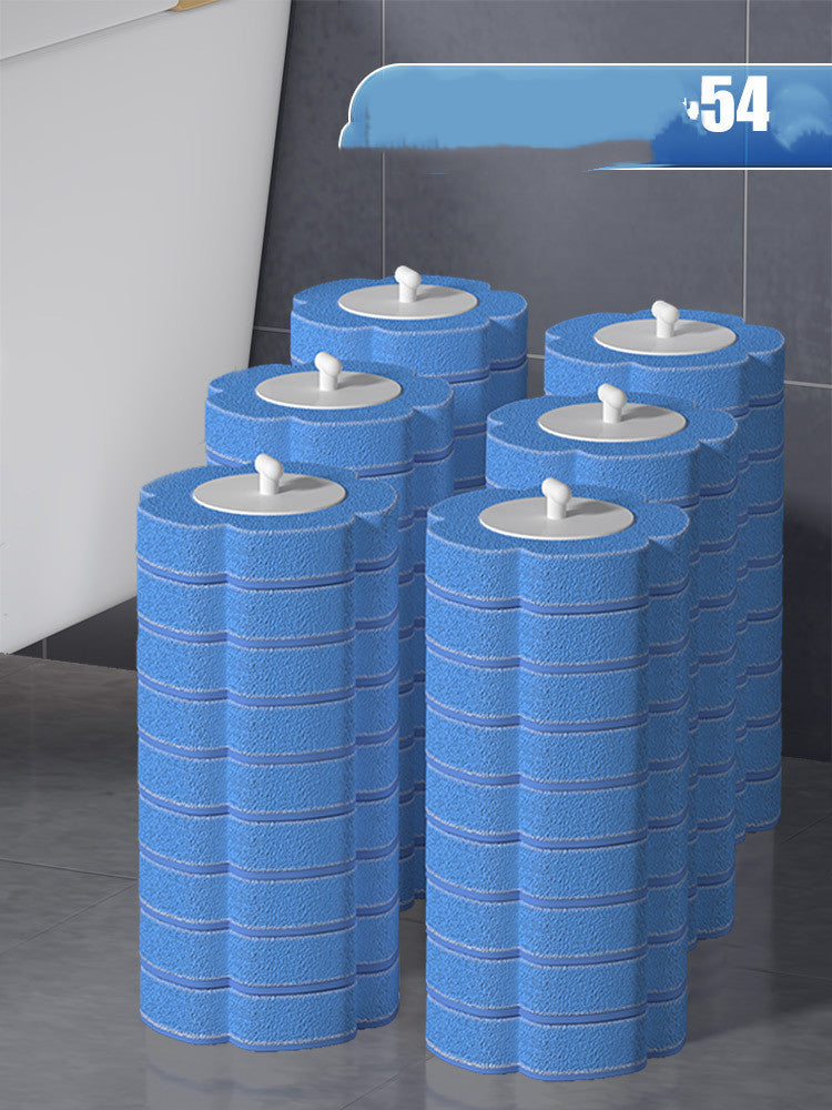 Blue cleaning head with mild antibacterial solution