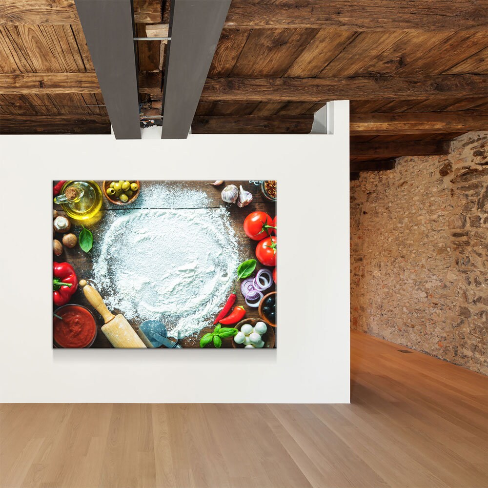 Pizza Prep Canvas Wall Art